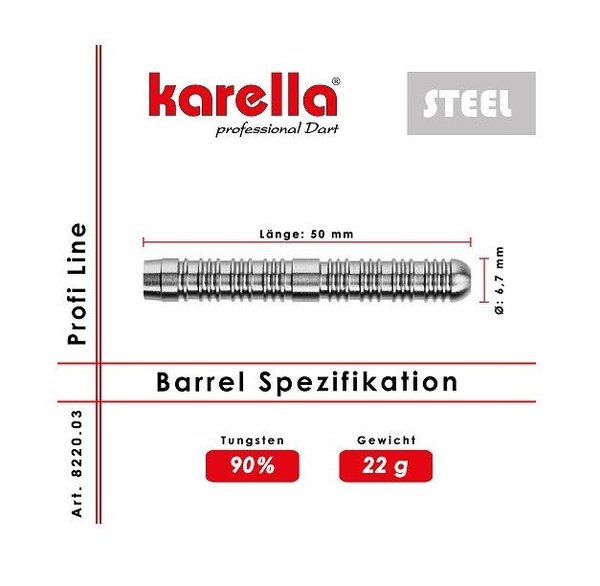 Steelbarrel Karella Profi Line 90% Tungsten PL-03 22g