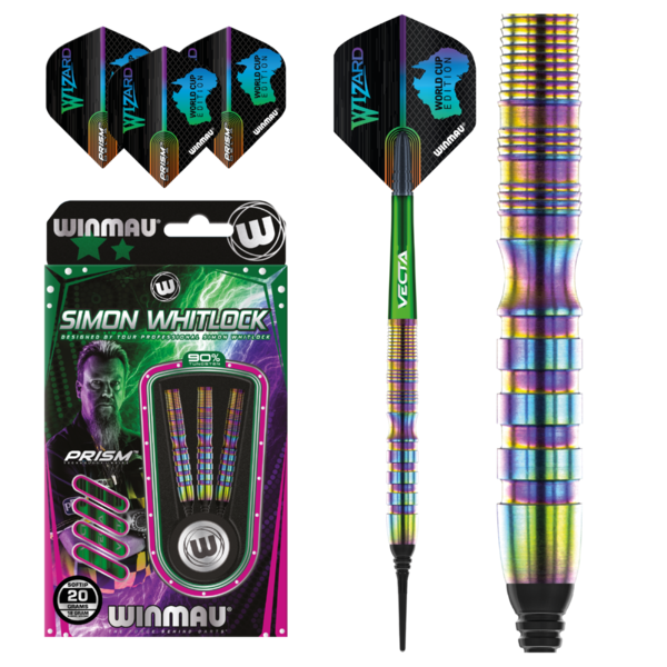 Simon Whitlock Rainbow Wold Cup Edition 16g |  18g Softdart